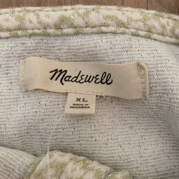 Madewell Floral Jacquard Button-Front Top - Picture 3 of 5